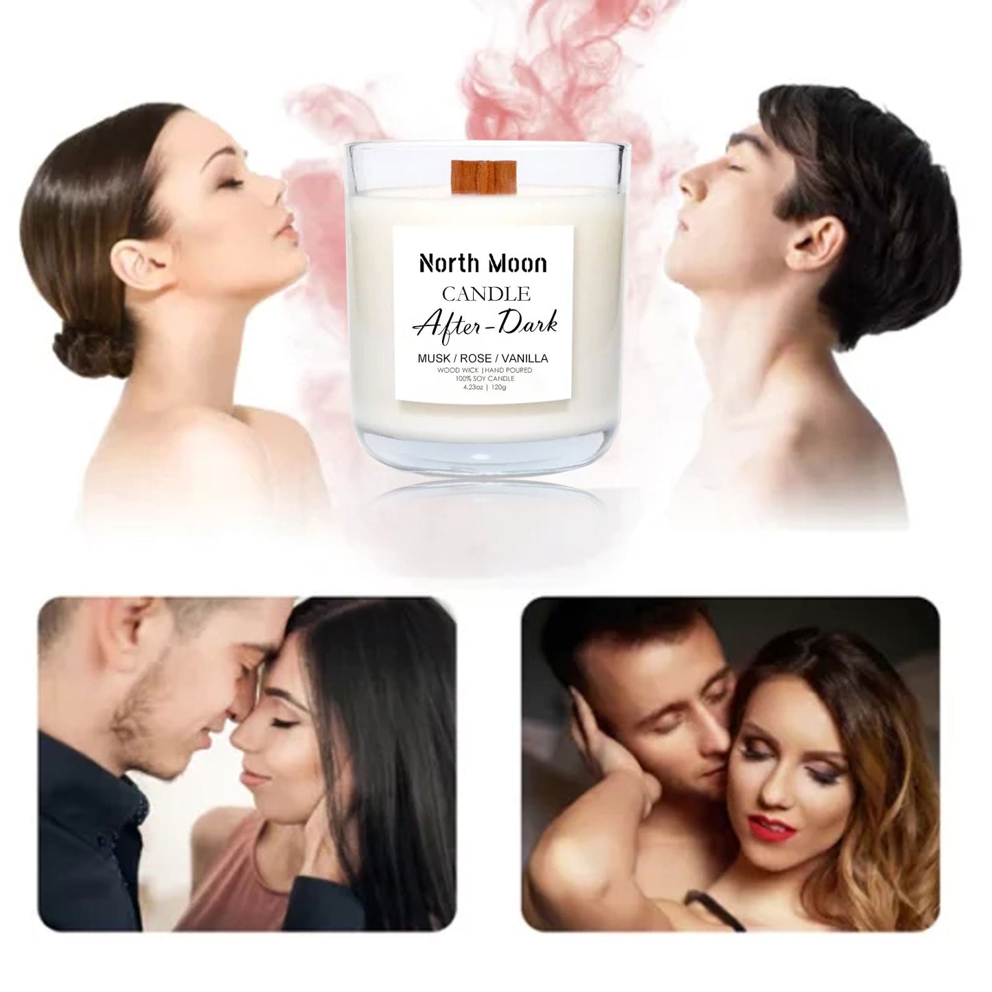 Candle Aromatherapy, Natural Fresh Lasting Fragrance Gift Romantic Home Bedroom Solid Fragrance